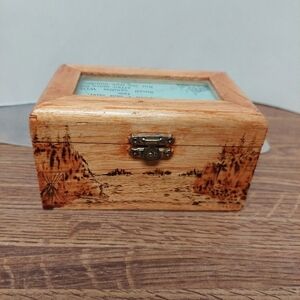 Wayne Bally 2003 Handcrafted Wooden Keepsake Box